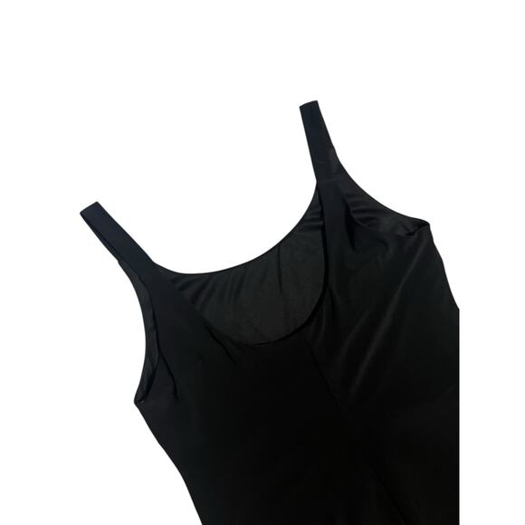 Bisou Bisou Michele Bohbot Sequin Black Stretch Tank Mini Dress Metal Size 10 - Picture 6 of 13